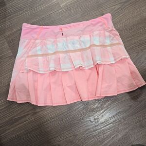 Lululemon Pace Setter Skort Size 10 barely pink/bleached coral